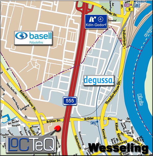 Stadtkarte Wesseling
